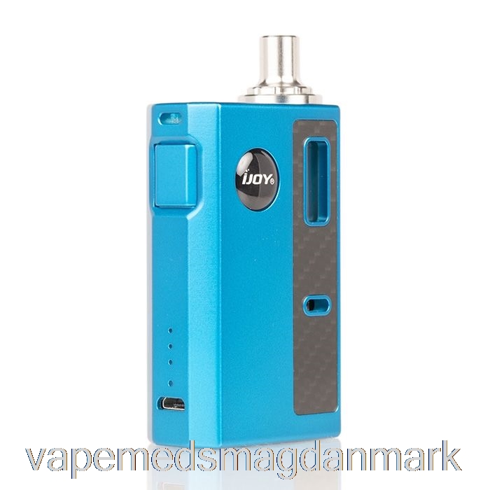 Vape Uden Nikotin Ijoy Mercury 12w Aio Pod System Blå Carbon